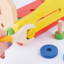 Werkzeugkoffer Holzspielzeug Kinder ab 3 Jahren Holzwerken