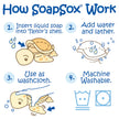 SoapSox Badeschwamm Schildkröte – weicher Waschfreund mit Seifenfach | ab 0 Jahren