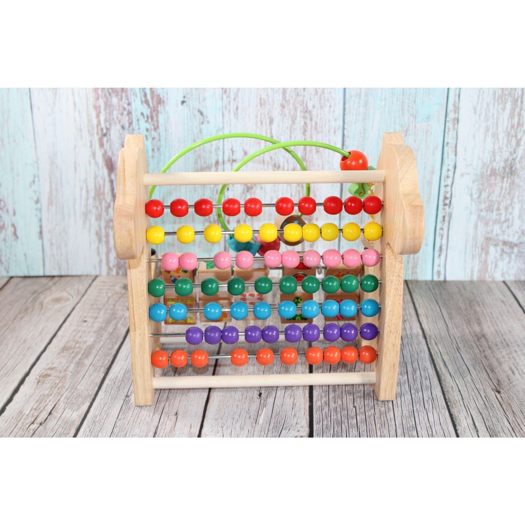7and7 Motorik Spielzeug Motorik Spielzeug Giraffe Holzspielzeug