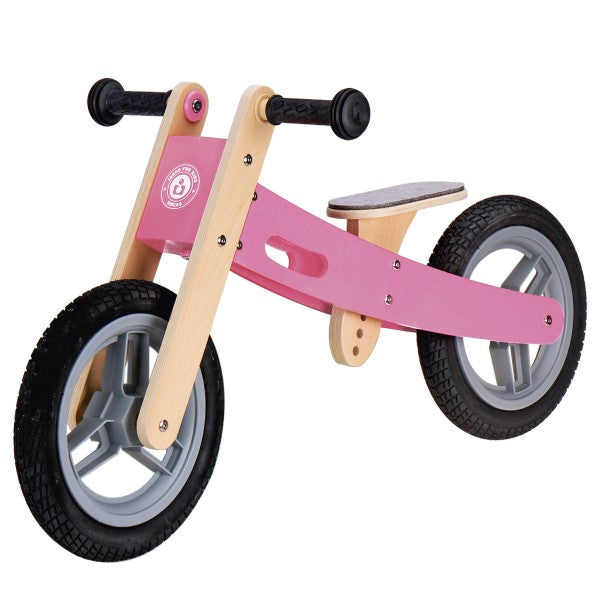 Holz Laufrad Rosa Lauflernrad verstellbar Kinder ab 3 Jahren