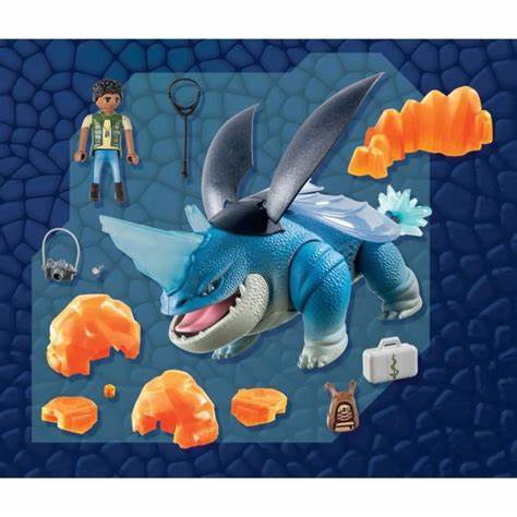 PLAYMOBIL Dragons: The Nine Realms – Plowhorn & D'Angelo (71082) ab 4 Jahren
