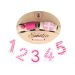 Goki Baby & Kleinkind Personalisierbarer Kinder Geburtstagszug Alter 1-6 Rosa (Kein Spielzeug)