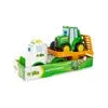 Tomy Holzspielzeug Traktor John Deere Transporter-Set mit Licht & Sound – Spielzeugtraktor ab 18 Monaten