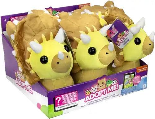 Squishmallows Baby & Kleinkind Adopt Me! Collector Plüsch Triceratops 20 cm – Display mit 6 Stück