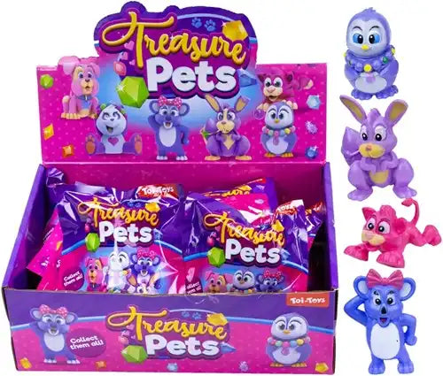 Toi-Toys Kleinkind Spielzeug Toi-Toys Treasure Pet 18 Teilig | Süßes Haustier in der Überraschungstüte