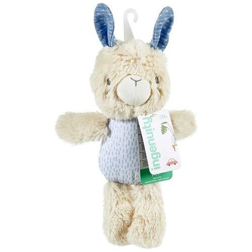 Bright Starts Plüsch-Hase Sylvi – Kuscheltier mit Quietscher (18 cm) | ab 0 Jahren