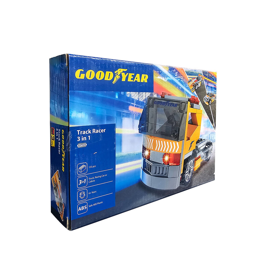 Goodyear – Track Racer 3-in-1 Bauset (135 Teile) ab 5 Jahren