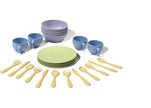Green Toys Baby & Kleinkind Green Toys Kinder Geschirr-Set (24-teilig) | Nachhaltiges Spielgeschirr ab 2 Jahren