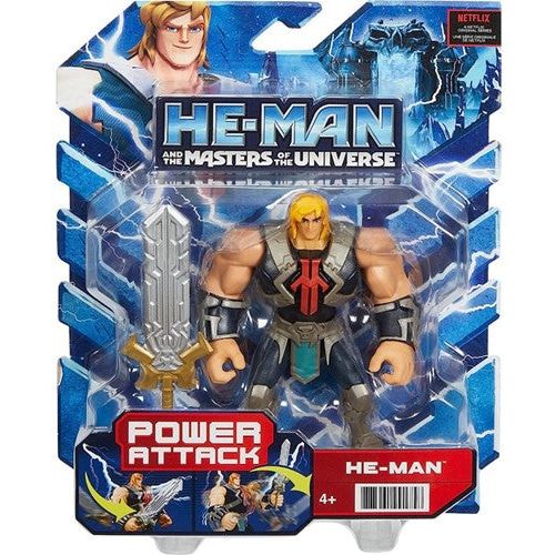 HE-MAN AND THE MASTERS OF THE UNIVERSE POWER ATTACK ACTION FIGUR 14CM HE-MAN 21,5X27CM