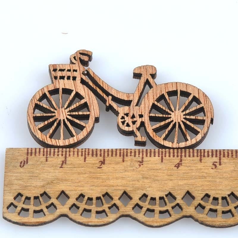 spielzeug-opa Fahrrad Holz Streu Streu(19) Fahrräder aus Holz Fahrräder zum basteln dekorieren Tischschmuck 14 Teilig