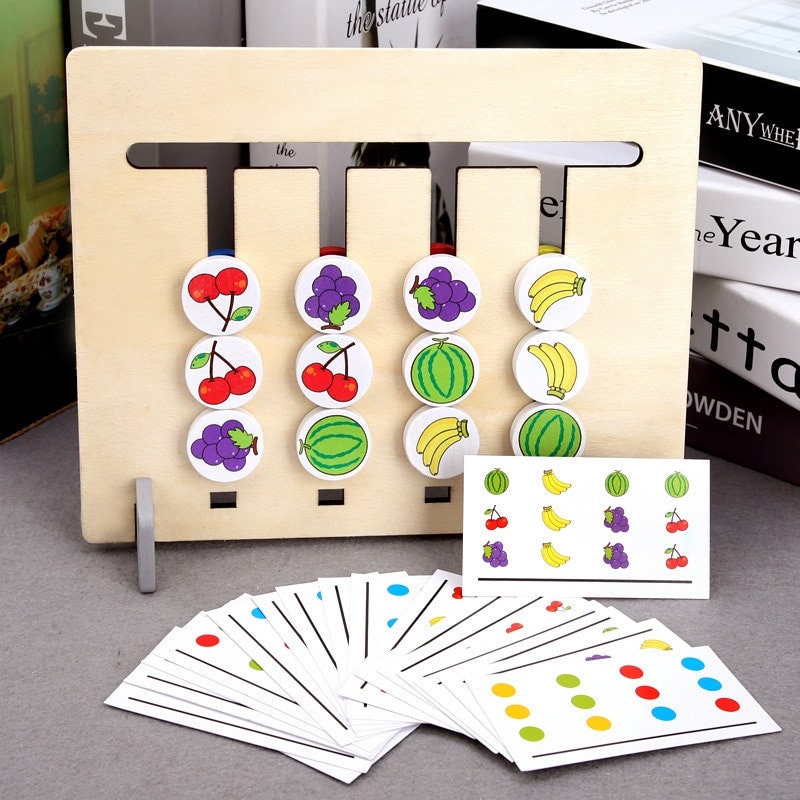 Personalisiert Logik Labyrinth Holz Schiebespiel Puzzle Kinder Spielzeug Lernspiel Holzspielzeug ab 3 Jahren 20 Teilig