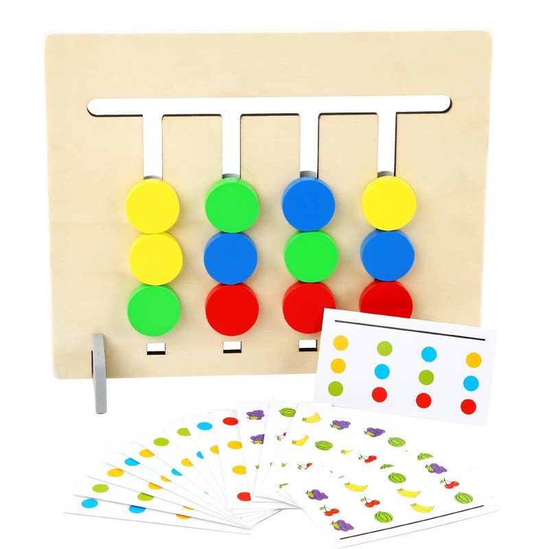Personalisiert Logik Labyrinth Holz Schiebespiel Puzzle Kinder Spielzeug Lernspiel Holzspielzeug ab 3 Jahren 20 Teilig