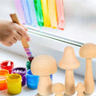 spielzeug-opa Dekoration Holz Pilze 6er Set Pilze Herbst Deko Tischdeko Holzspielzeug Bastel Deko Holz Pilzset