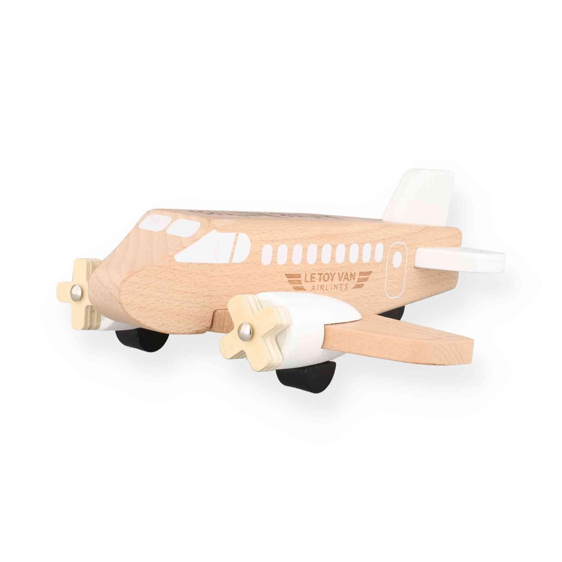 Personalisiertes Holzflugzeug Kinder ab 2 Jahren mit Namen LE TOY VAN