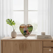 Spielzeug Opa Personalisierter Schiefer in Herzform mit Foto – Andenken Geschenk – UV Druck auf Naturstein ca. 14x14 cm
