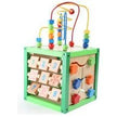 small foot by Legler Motorikwürfel Holzspielzeug small foot Motorikwürfel Frühling aus Holz – Lernspielzeug mit Schleife & Rechenschieber | ab 1 Jahr