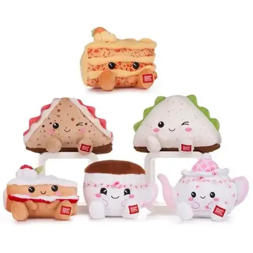 Kawaii Kuties Plüsch Afternoon Tea – süße Plüschtiere im 6er-Set, ca. 19 cm groß