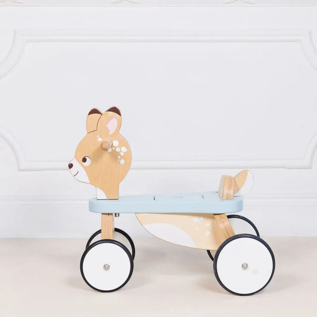 Jochen Heil Products Baby & Kleinkind Personalisierbar 1 Stück Le Toy Van Rutschfahrzeug Reh – Holz-Rutscher PL103 ab 12 Monaten