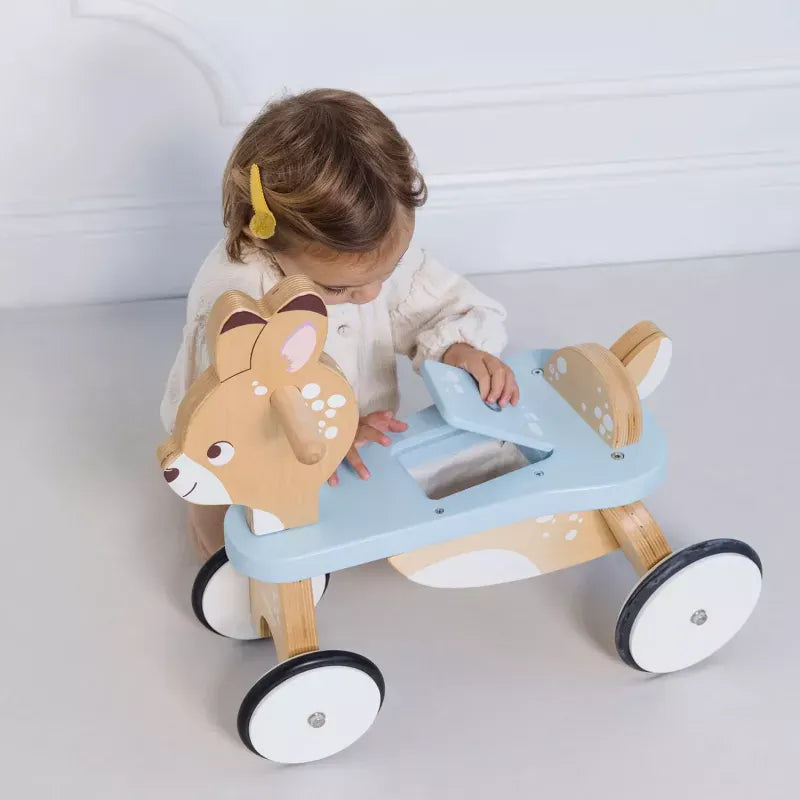 Personalisierbar 1 Stück Le Toy Van Rutschfahrzeug Reh – Holz-Rutscher PL103 ab 12 Monaten