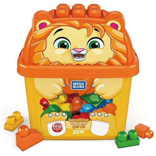 XXL MEGA BLOKS Orange ERSTE BAUSTEINE 25 TEILIG 25X29CM ab 3 Jahren