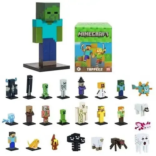 Minecraft 3D Toppeez Blindbox 6 x 6 x 6 cm – Display mit 24 Stück (Set)