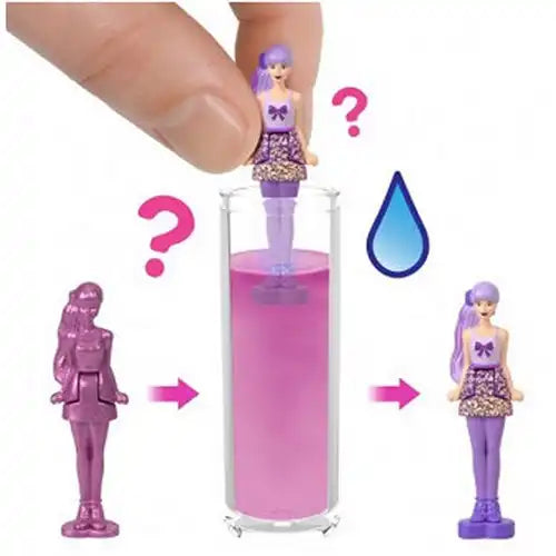 Mattel Baby & Kleinkind Mini Barbie Land Color Reveal Puppe 10 Stück | Mini-Puppe 4cm