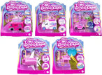 Mattel Baby & Kleinkind Mini Barbie Land Spielset 6 Stück | Puppe mit Fahrzeug & Farbwechsel