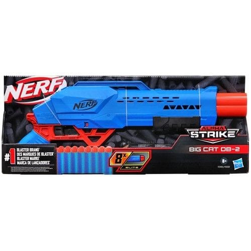 Hasbro Spielzeug Gewehr Nerf Alpha Strike Big Cat DB2 – Blaster mit Doppellauf | ab 8 Jahren