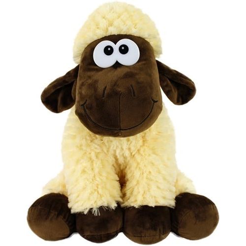 Plusch Schaf beige braun sitzend 35cm