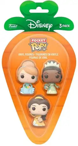 POP Baby & Kleinkind 12 Sets Funko POP! Pocket Carrot Disney Princess – 3er-Pack im Display