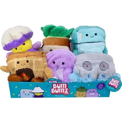 Jazwares Baby & Kleinkind BumBumz HomeBumz Plüschtier 6 Stück Weiche Kuschelfiguren zum Sammeln Kindergeburtstag ab 3 Jahren