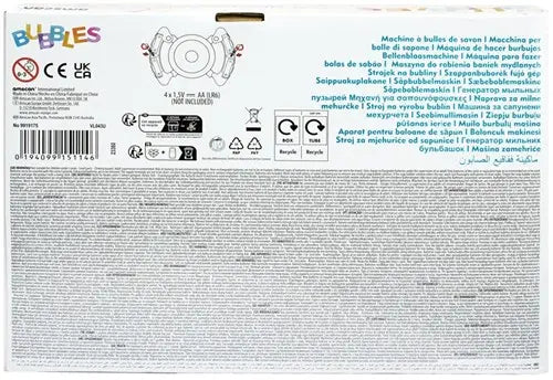 Amscan Baby & Kleinkind 1 Stück Amscan Seifenblasenmaschine Lenkrad inkl. Seifenblasenflüssigkeit 22,5 cm – Automatische
