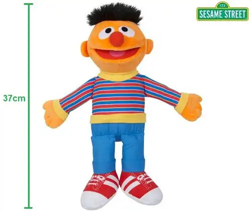 Dinotoys Baby & Kleinkind Sesamstraße Ernie Plüschfigur | Kuscheltier 28/37cm