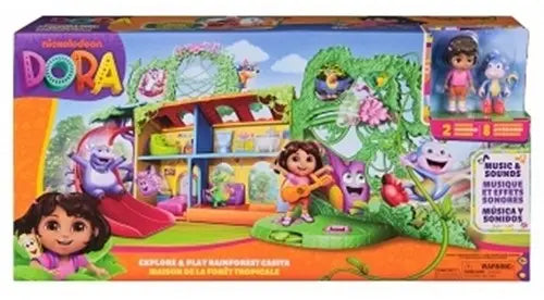 Spin Master Baby & Kleinkind XXL Dora Explore & Play Regenhaus Casita mit Sound ab 3 Jahre