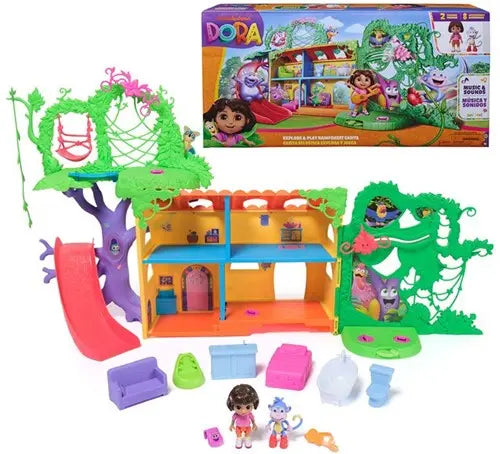 Spin Master Baby & Kleinkind XXL Dora Explore & Play Regenhaus Casita mit Sound ab 3 Jahre
