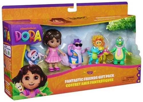 Spin Master Baby & Kleinkind Dora Fantastic Friends Gift Pack – 5 Figuren à 9 cm ab 3 Jahren