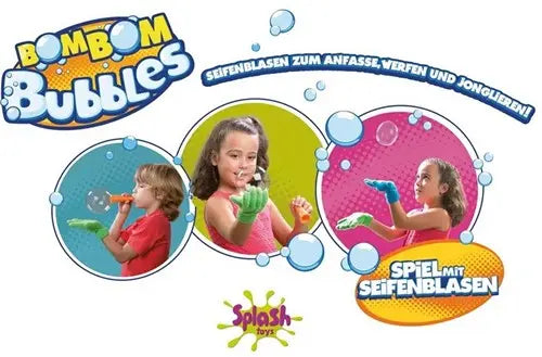 Splash Toys Baby & Kleinkind 12 Stück Splash Toys BomBom Bubbles Seifenblasen-Set (31135) | XXL-Spielspaß 25x26cm