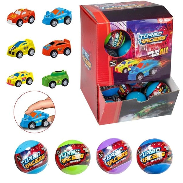 Toi-Toys Baby & Kleinkind Toi-Toys Turbo Racers Surprise Egg 36 Stück | Auto mit Rückzugsmotor in Kapsel