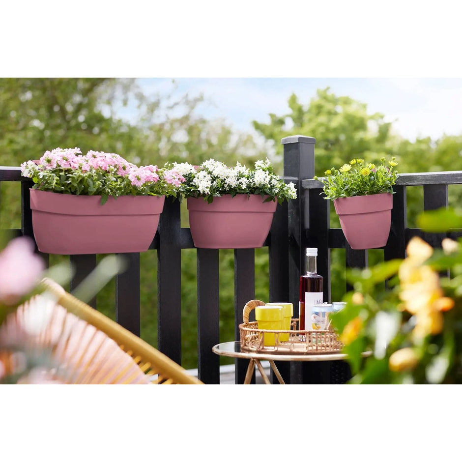 Elho Vibia Campana Blumenkasten mit Aufhänger – Groß – Puderrosa ca,46cm