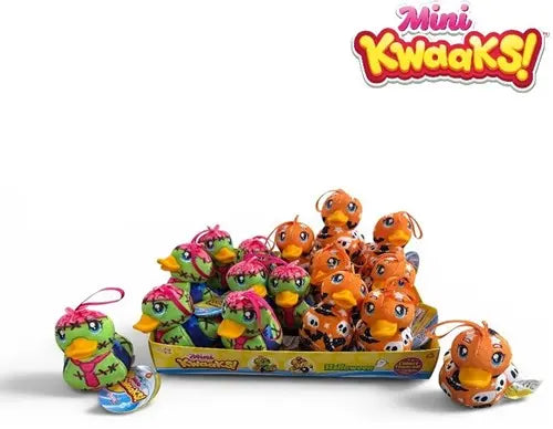 Dinotoys Baby & Kleinkind 16 Stück Wyncor Mini Kwaaks! Plüsch Enten Halloween – Display mit 16 Figuren