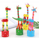 Knick Spielzeug Holzfigur Giraffe 16x bunt