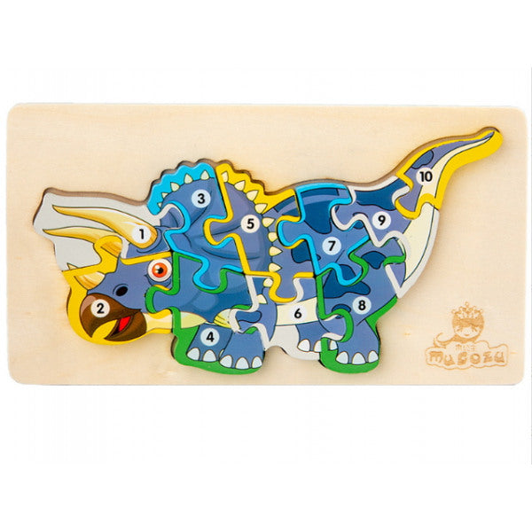 Puzzle-Dinosaurier aus Holz18x10x1,2cm