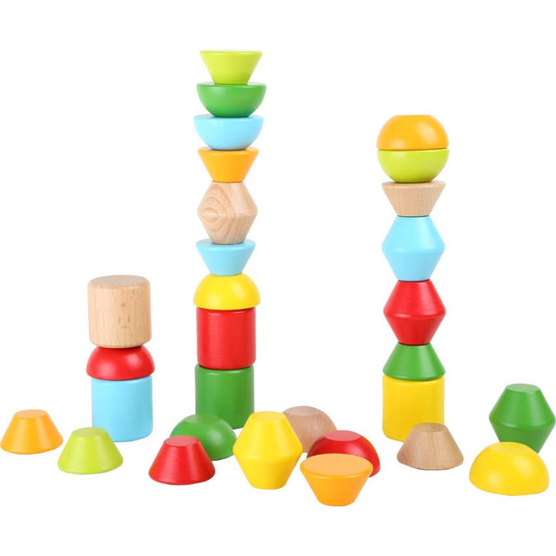 small foot Bausteine Holz small foot Stapel Bausteine Bauklötze ab 3 Jahre Motorik Spielzeug Holzspielzeug