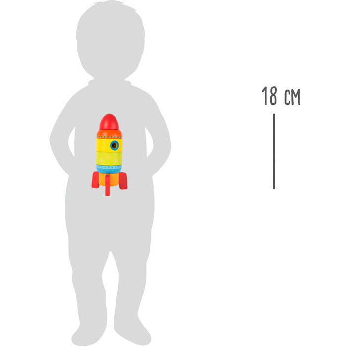 Bunte Stapelrakete Kinderspielzeug ab 12 Monaten small foot