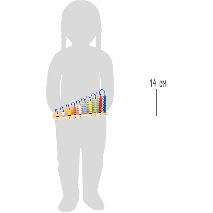 Rechenschieber Rechenschleife Holz Kinder ab 4 Jahren Holzspielzeug Rechenschieber - spielzeug-opa