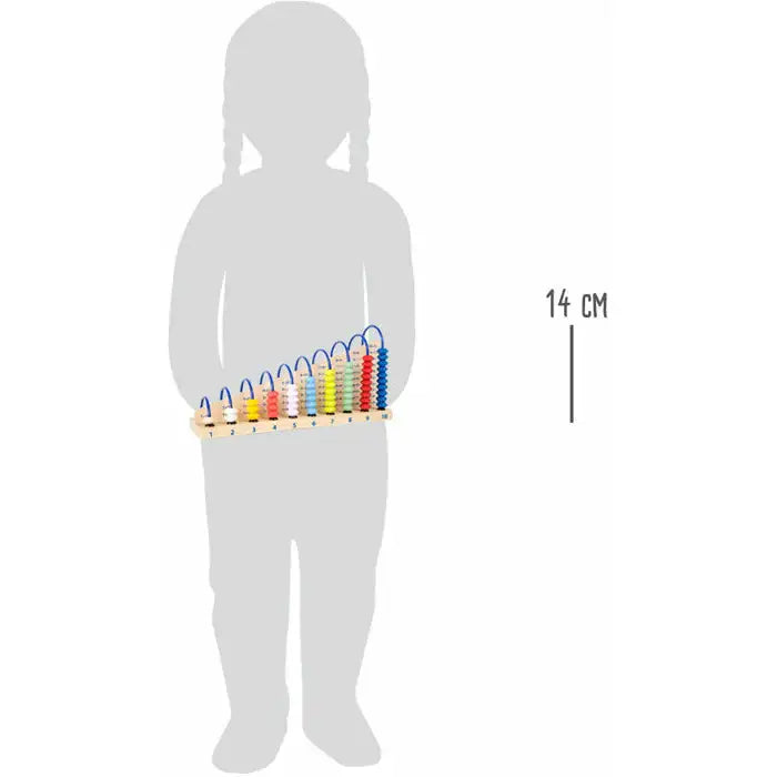 small foot Rechenschieber Rechenschieber Rechenschleife Holz Kinder ab 4 Jahren Holzspielzeug Rechenschieber