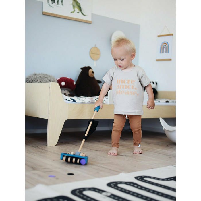 Personalisiert Schiebespielzeug Staubsauger Holzspielzeug ab 18 Monaten - Spielzeug Opa
