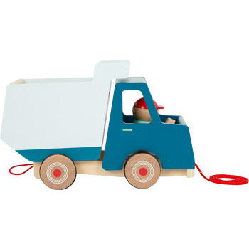 Personalisierbarer Nachzieh Fahrzeug Kipplaster Holz LKW Kinder ab 18 Monaten small foot