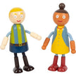small foot Biege Puppen Biegepuppen Familie mit Rollstuhl Holzpuppen Puppenhausfiguren ab 3 Jahren
