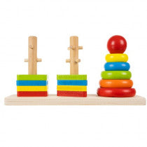 Holz Stapelspielzeug Kinderspielzeug ab 3Jahren Bausteine Puzzle - Spielzeug Opa